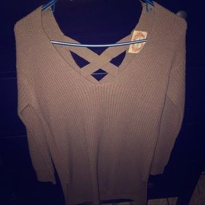 Knitted Tan Sweater